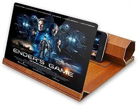 Agrandisseur D’écran Telephone, Loupe d’écran 3D Amplificateur Pliable de Téléphone écran Loupe en Bois pour Téléphone la Loupe D’Amplification D’écran HD pour Tous Les Smartphones