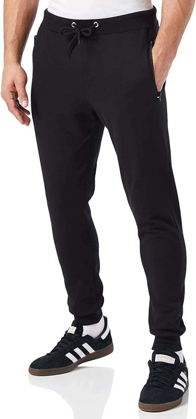 Slim – Pantalon de jogging coupe ajustée pour hommes à poches zippées