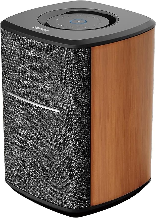 MS50A Enceinte Connectée Bluetooth sans Fil Fonctionne avec Alexa, Haut-Parleur Intelligent Prend en Charge AirPlay 2, Spotify MARÉE Connecter, 40 W RMS One-Piece Wi-FI Bluetooth Sound System