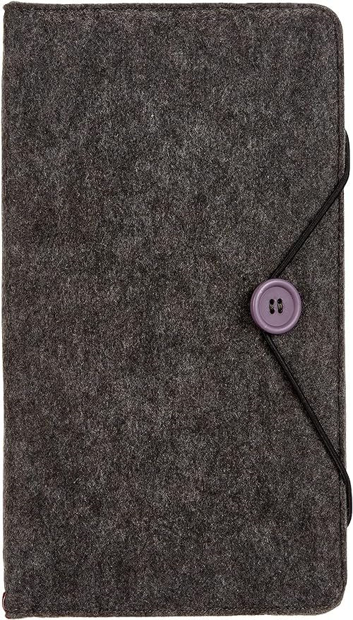 Pochette « Felt » (pour 48 disques, CD/DVD/Blu-ray/livres audio, étui de rangement, gain de place pour la voiture, la maison, étuis de transport) Gris